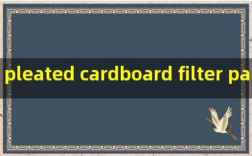 pleated cardboard filter paper service